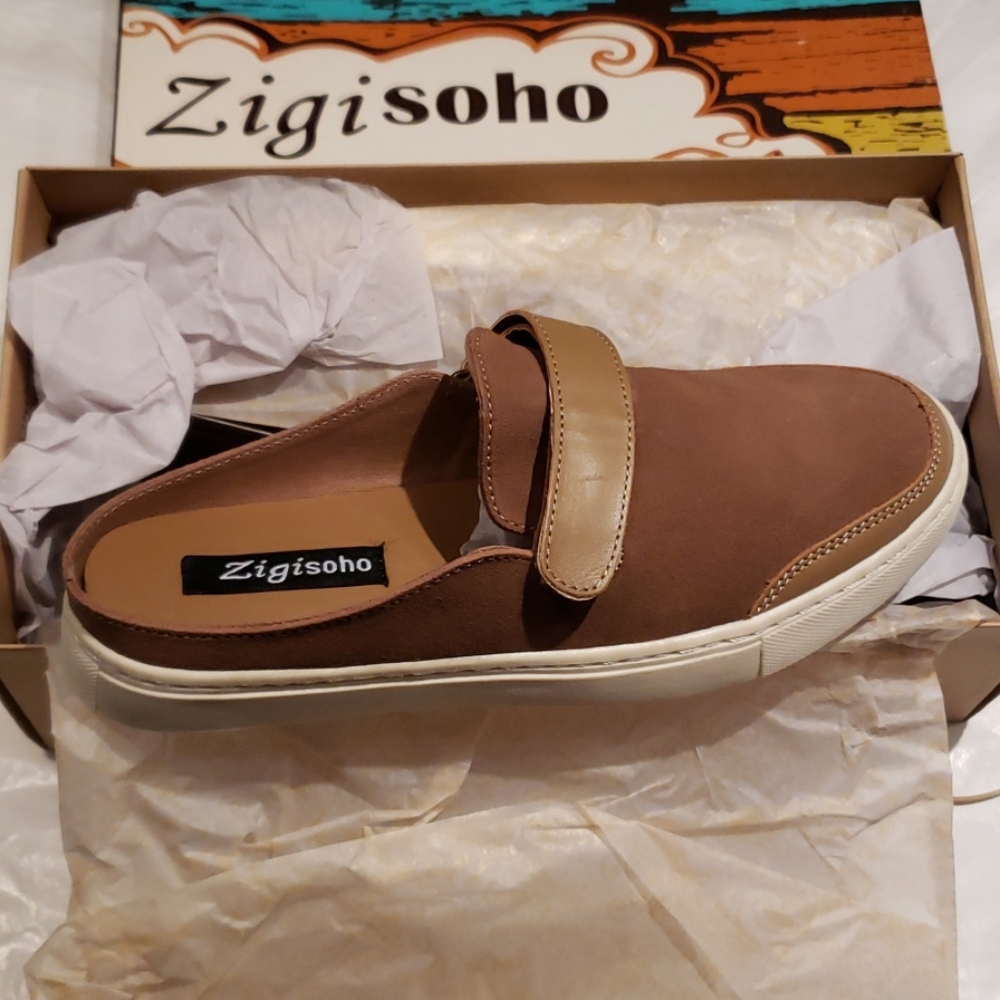 ZIGIsoho Ziginy Suede Leather Slip-On Sneaker Mule - Picture 2 of 11